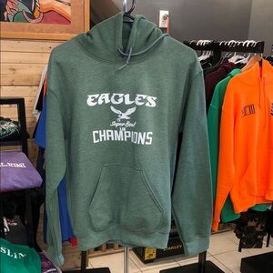 Eagles Green Hoodie - Super Bowl Champions